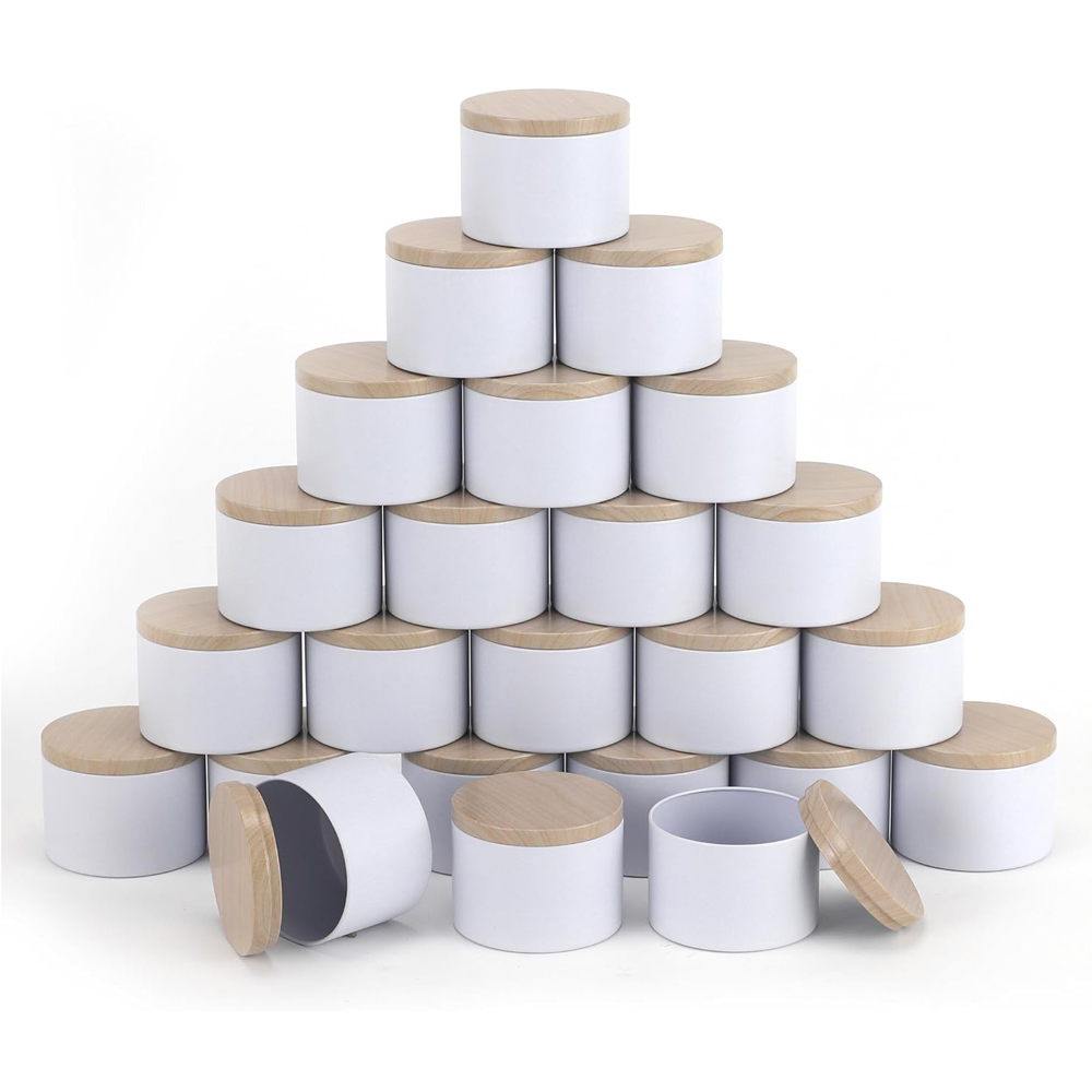 Candle Making Homewood - Белые жестяные банки для свечей с