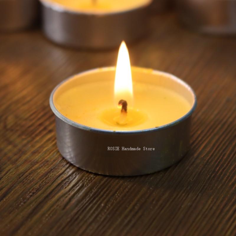 Soy Wax Pillar Blend - Пустая круглая алюминиевая коробка для чайного