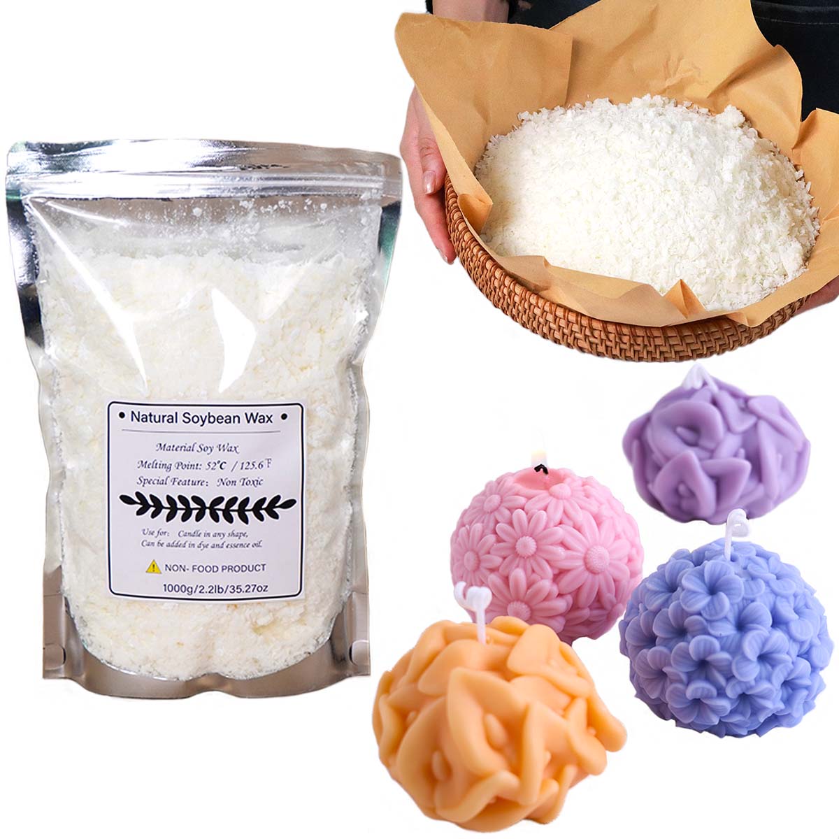 500 г/1 кг натуральный соевый  – обзор и цена Soy Wax Pillar Blend
