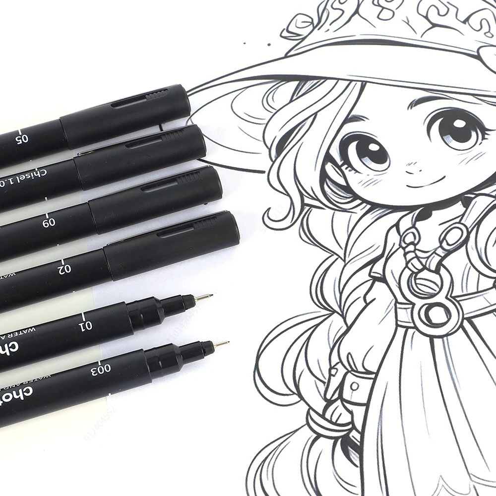 Черные микроручки, 15 размеров – обзор и цена Copic Marker Sketch