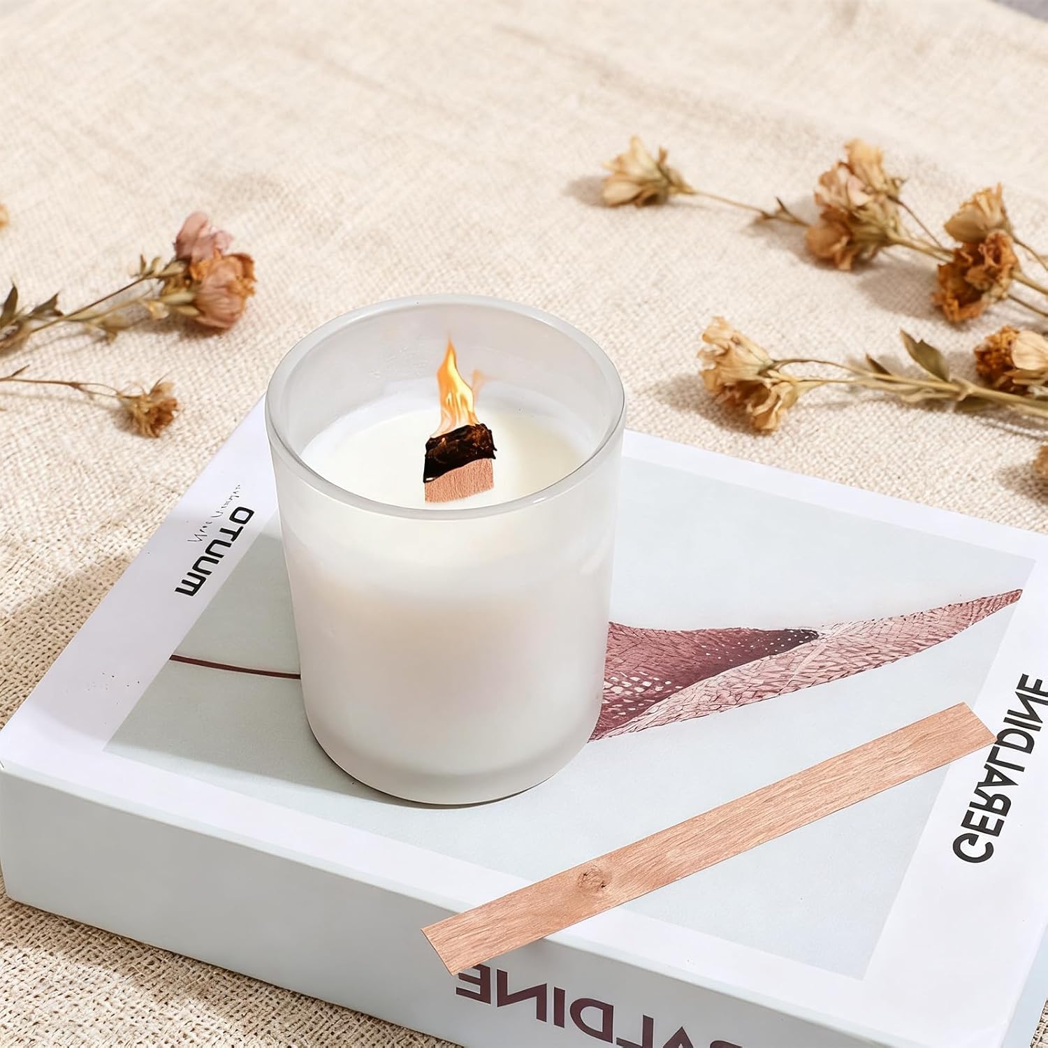 60 шт. деревянных фитилей для  – обзор и цена Soy Wax Pillar Blend